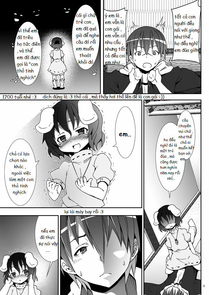 HentaiVN.net - Ảnh 12 - Eientei de Usagi Gari ~Jougen~ (Touhou) [Eientei De Usagi Gari - Jougen; Nào cùng gia tăng các bé thỏ ở Eientei] - Chap 1