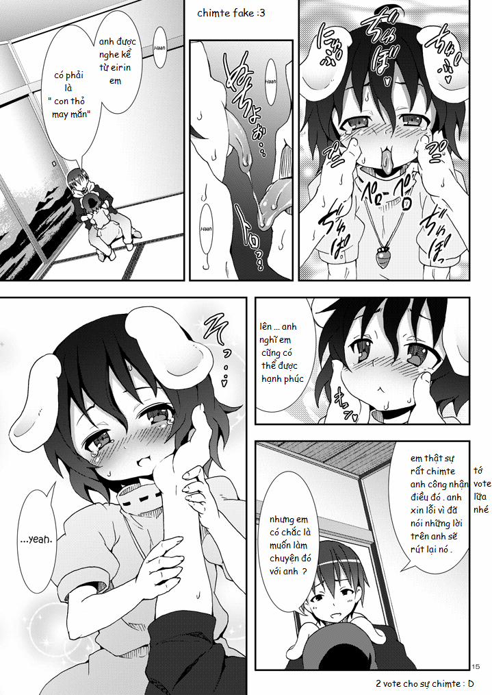 HentaiVN.net - Ảnh 14 - Eientei de Usagi Gari ~Jougen~ (Touhou) [Eientei De Usagi Gari - Jougen; Nào cùng gia tăng các bé thỏ ở Eientei] - Chap 1