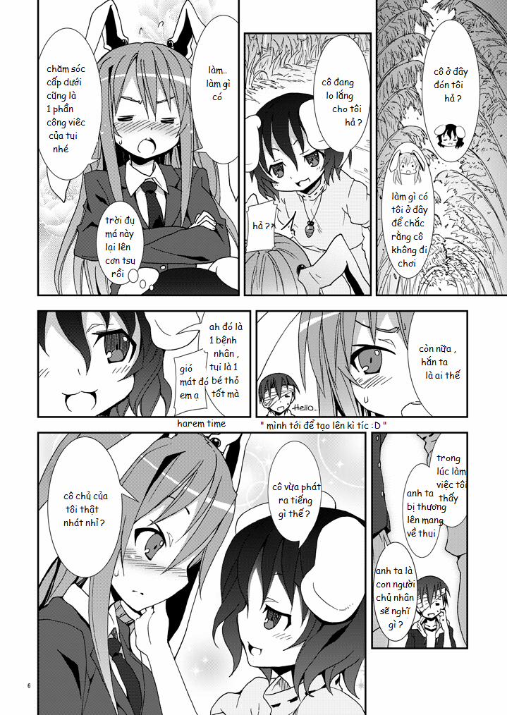 HentaiVN.net - Ảnh 5 - Eientei de Usagi Gari ~Jougen~ (Touhou) [Eientei De Usagi Gari - Jougen; Nào cùng gia tăng các bé thỏ ở Eientei] - Chap 1