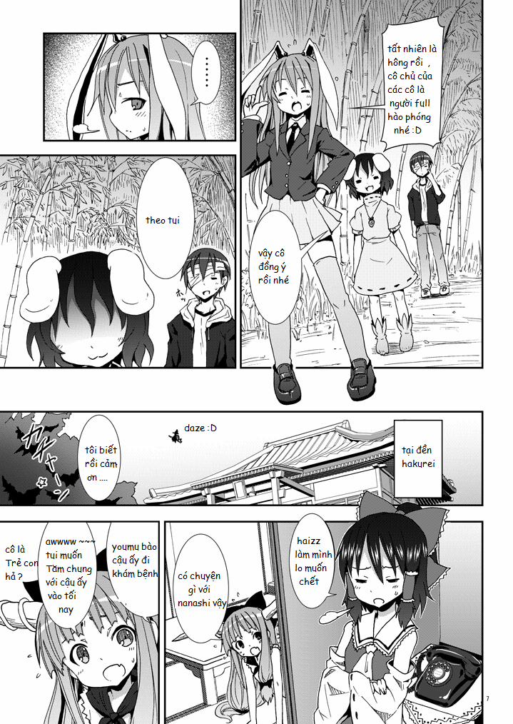 HentaiVN.net - Ảnh 6 - Eientei de Usagi Gari ~Jougen~ (Touhou) [Eientei De Usagi Gari - Jougen; Nào cùng gia tăng các bé thỏ ở Eientei] - Chap 1