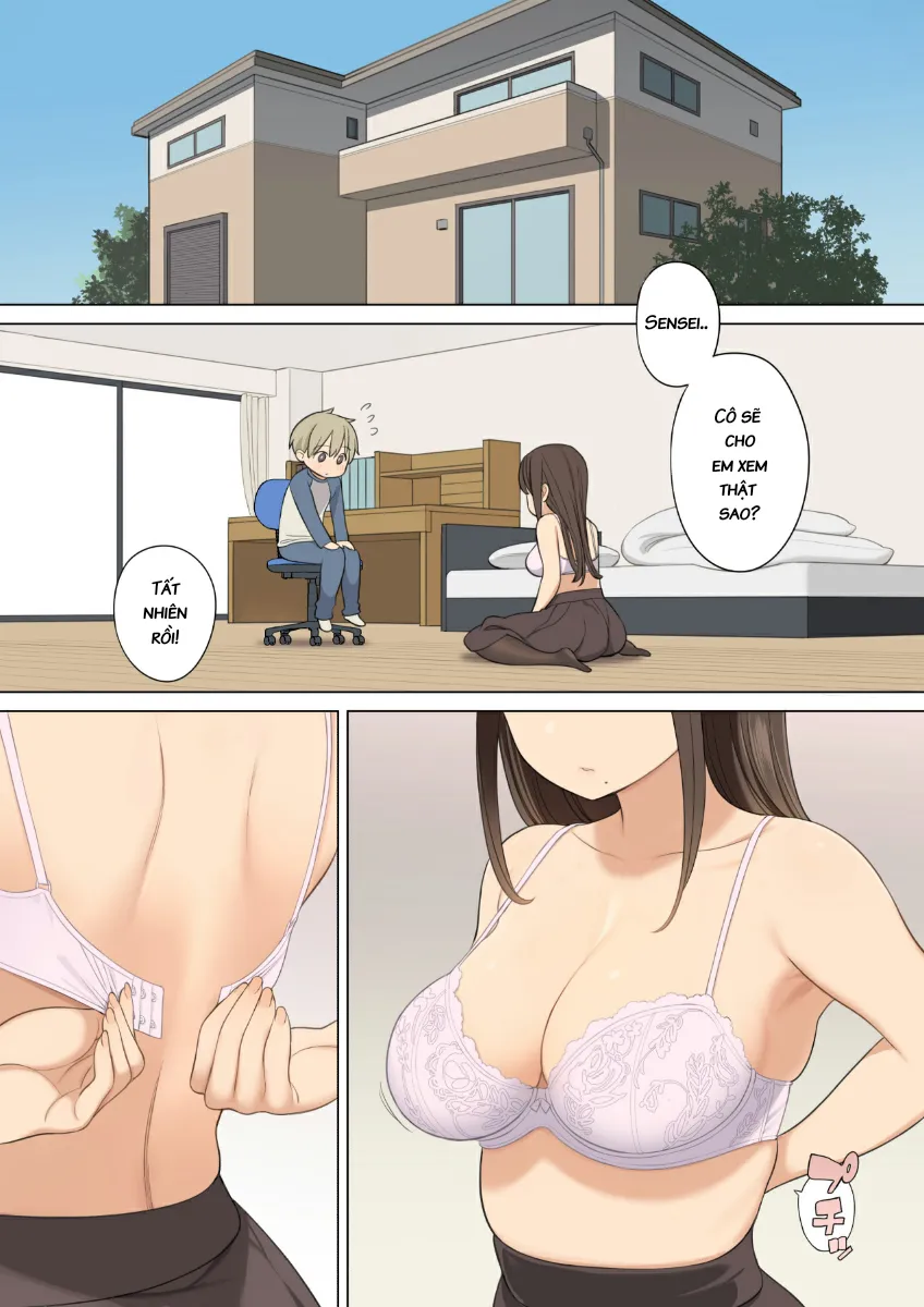 HentaiVN.net - Ảnh 2 - Oppai o Sawarasete Kureru Katei Kyoushi no Onee-san no Hanashi - Chap 1