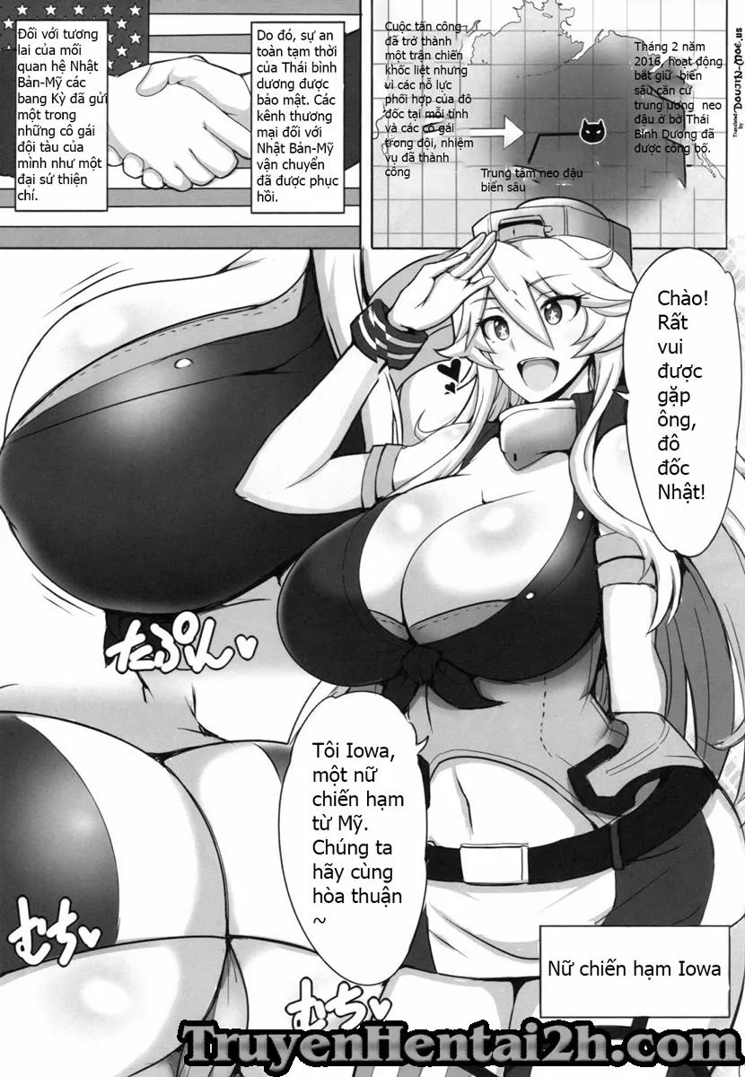 HentaiVN.net - Ảnh 3 - Cheer Up! Iowa-Chan! (Kancolle) - Chap 1