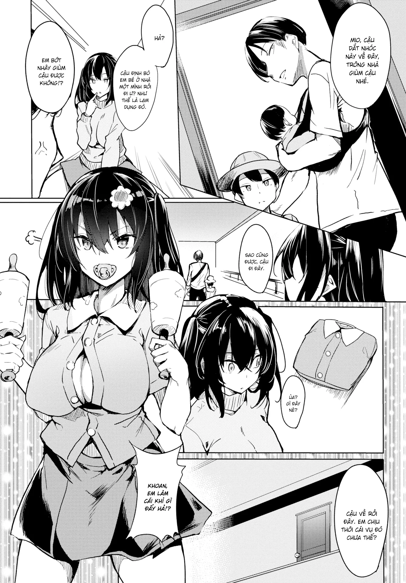 HentaiVN.net - Ảnh 6 - Em Muốn Làm Em Bé [I Wanna Be a Baby] - Chap 1