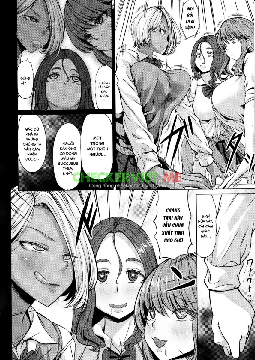 HentaiVN.net - Ảnh 8 - Succubus 3 Shimai no Shotagari - Chap 1