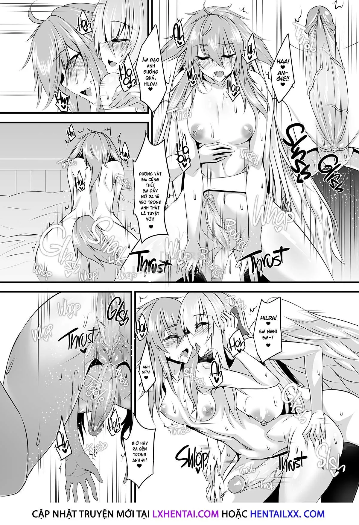 HentaiVN.net - Ảnh 23 - Two Flowers for Two Delivery Girls [Dog Girl and Winged Girl Make Steamy Happy Love with their New Dicks] - Chap 1