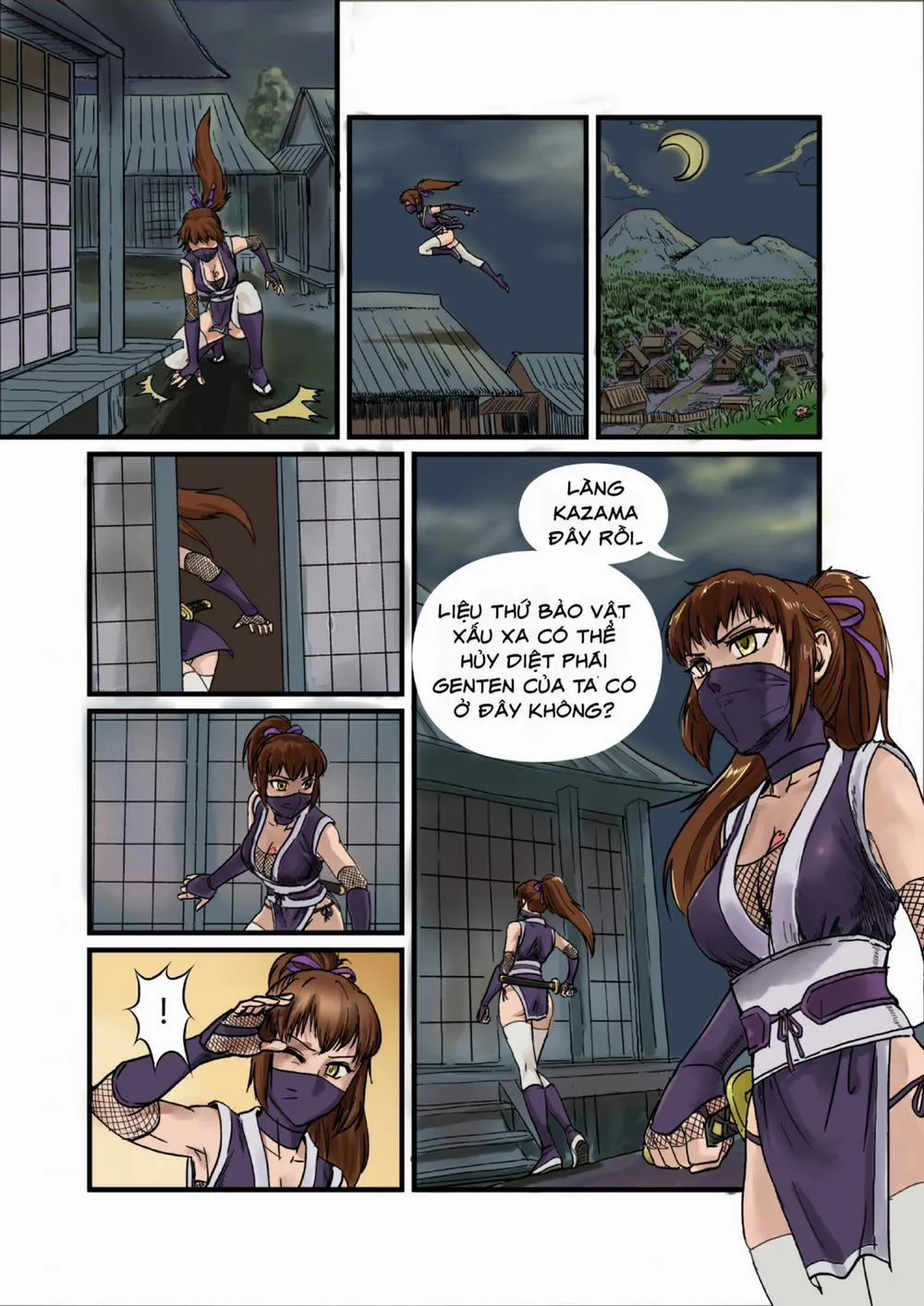 HentaiVN.net - Ảnh 3 - The crisis of Genten ninja village - Chap 1