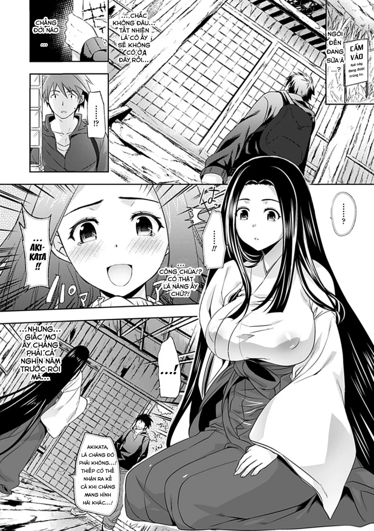 HentaiVN.net - Ảnh 3 - Mối Tình Xuyên Thời Gian [Millenium Story; Chichimonogatari] - Chap 1