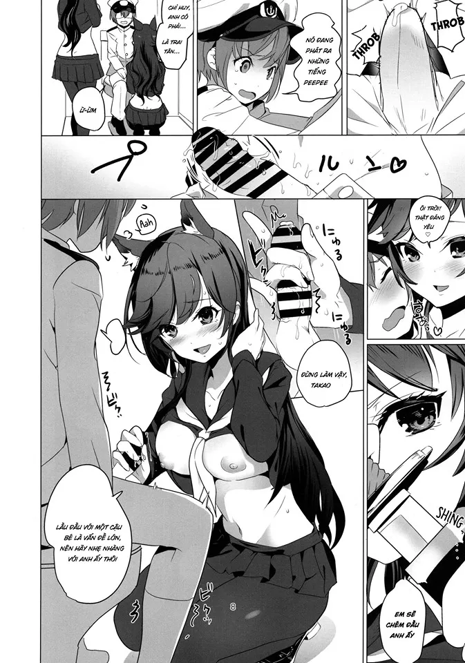 HentaiVN.net - Ảnh 7 - Làm Tình Cùng Hai Chị Em Atago Và Takao (Azur Lane) [放課後誘惑高雄と愛宕 (アズールレーン)] - Chap 1