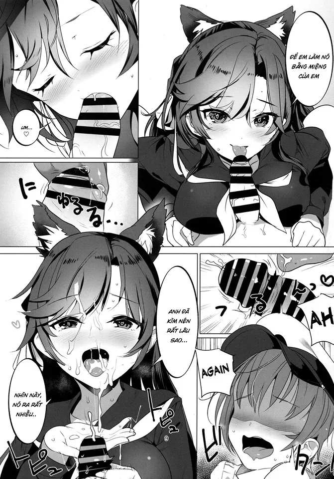 HentaiVN.net - Ảnh 8 - Làm Tình Cùng Hai Chị Em Atago Và Takao (Azur Lane) [放課後誘惑高雄と愛宕 (アズールレーン)] - Chap 1