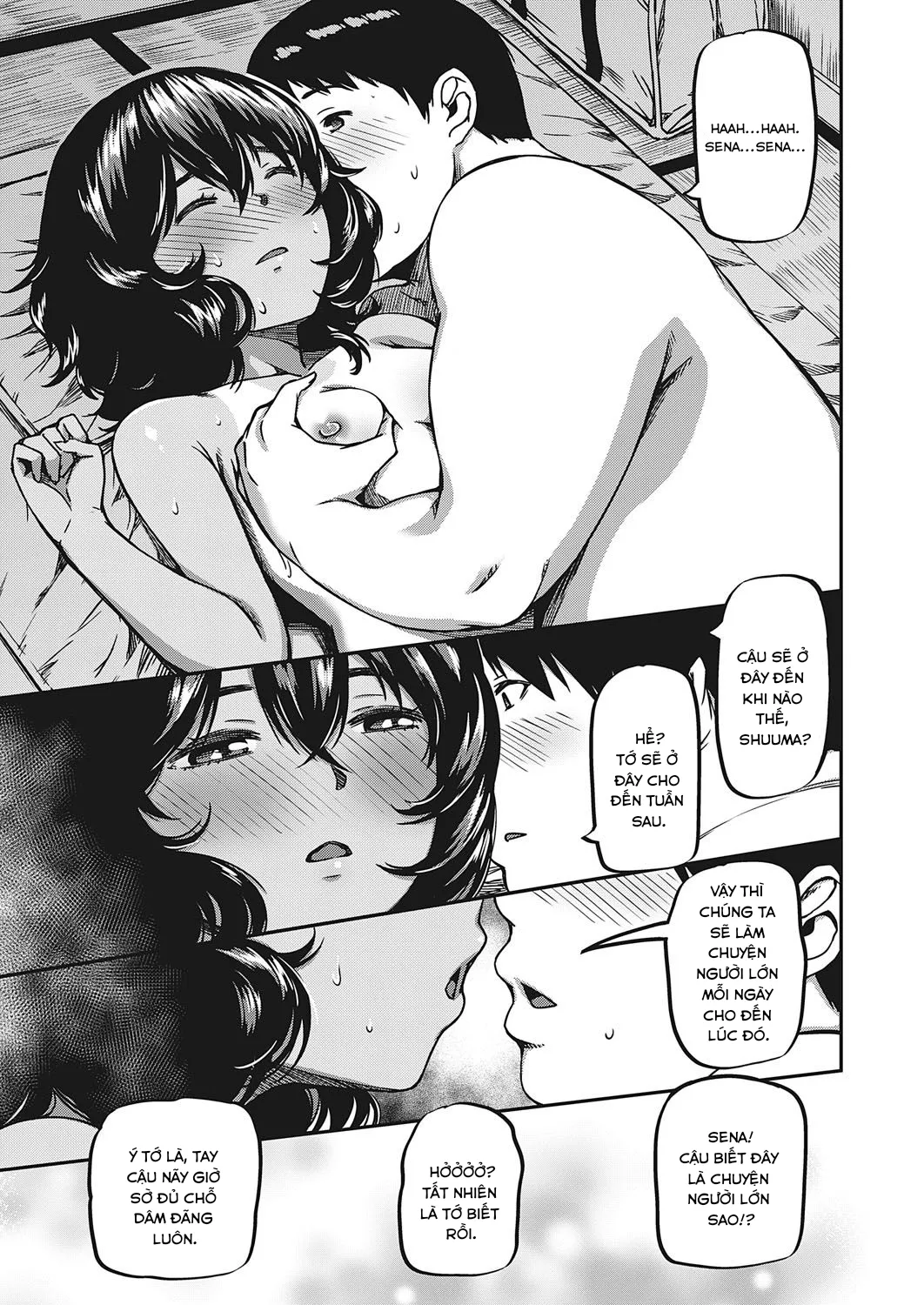 HentaiVN.net - Ảnh 26 - Về quê chơi (cùng) cô bạn thuở nhỏ [Country Vacation; カントリー・ばけーしょん] - Chap 1