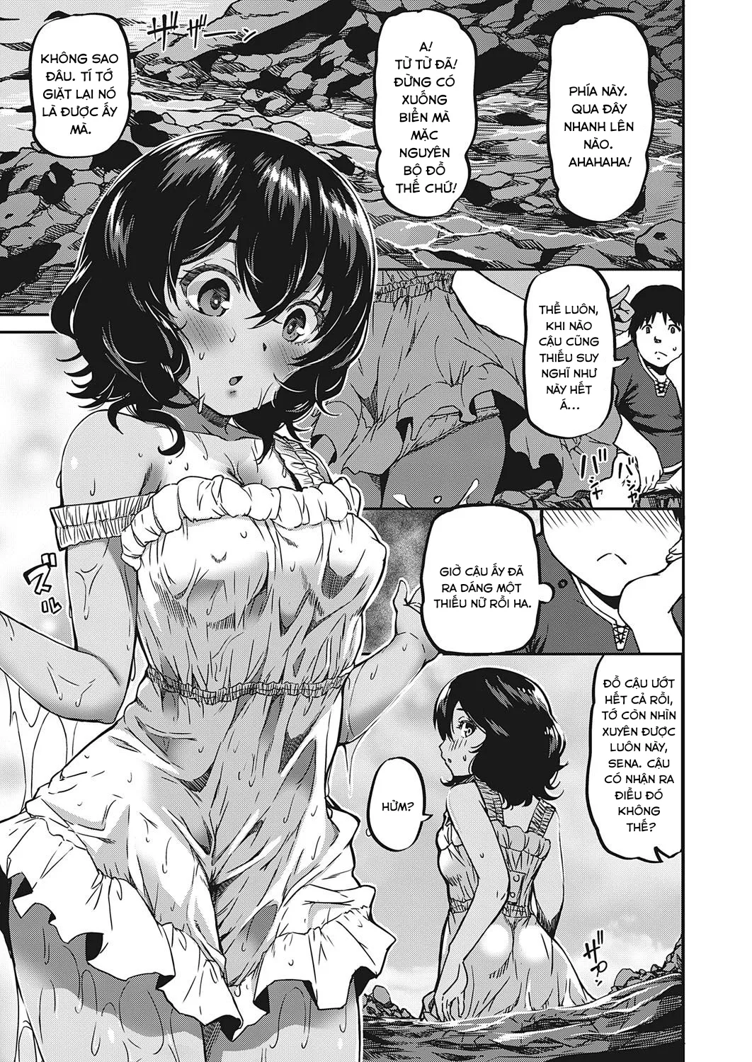 HentaiVN.net - Ảnh 4 - Về quê chơi (cùng) cô bạn thuở nhỏ [Country Vacation; カントリー・ばけーしょん] - Chap 1