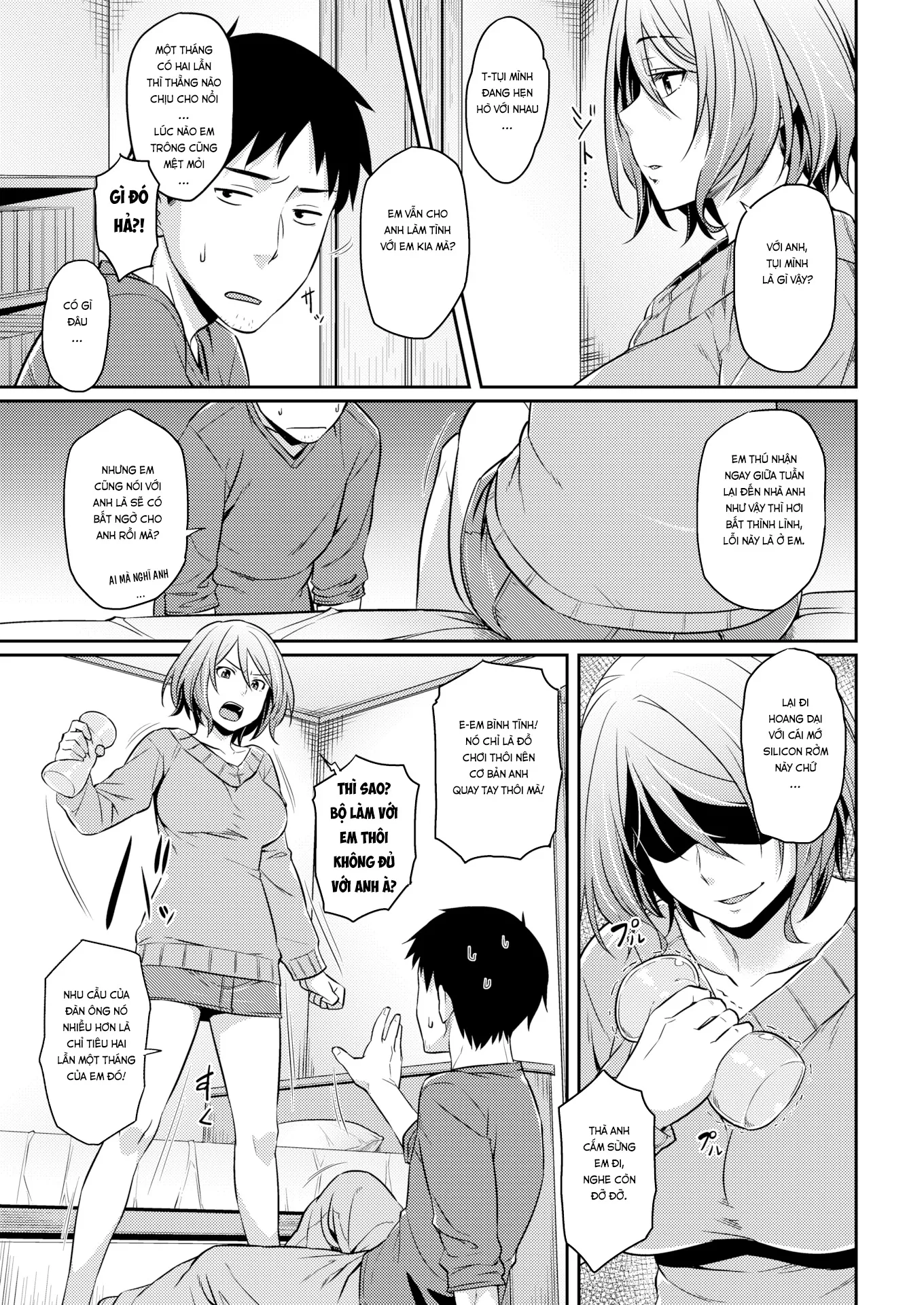HentaiVN.net - Ảnh 3 - Biến Em Thành Đồ Chơi Tình Dục Của Anh! [Cock Sleeve Recommendation] - Chap 1