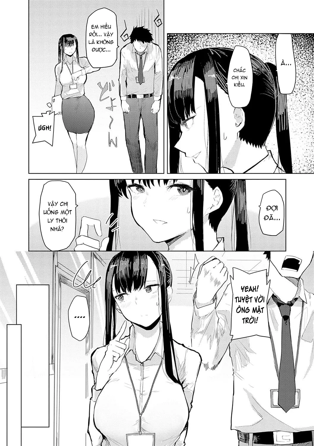 HentaiVN.net - Ảnh 3 - Chị có thể uống, nhưng mà... [Sake wa Non Demo... ; You Can Drink, But...] - Chap 1