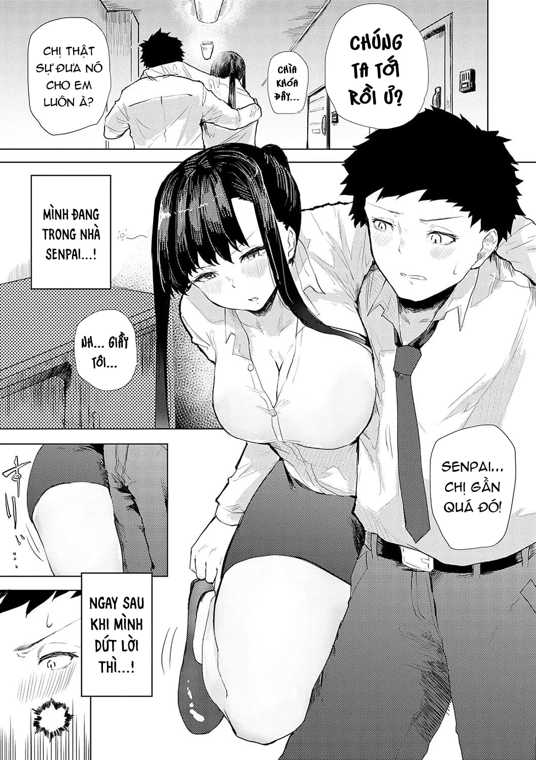 HentaiVN.net - Ảnh 6 - Chị có thể uống, nhưng mà... [Sake wa Non Demo... ; You Can Drink, But...] - Chap 1