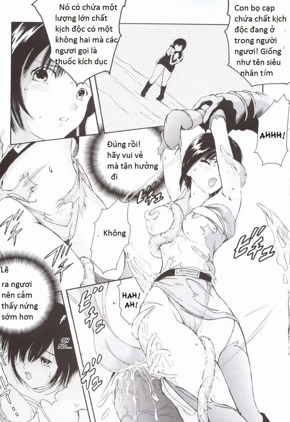 HentaiVN.net - Ảnh 10 - Bishoujo Senshi Gensou Harikenburou Aoi Chijoku (Power Rangers) - Chap 1