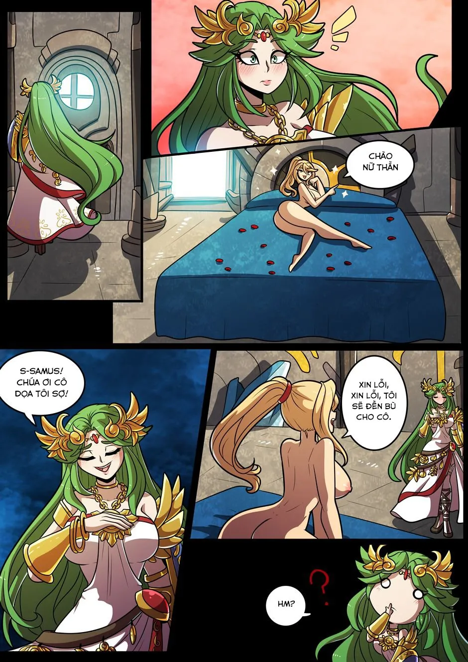 HentaiVN.net - Ảnh 4 - Smash Girls Samus and Palutena's Bedroom Smash! - Chap 1