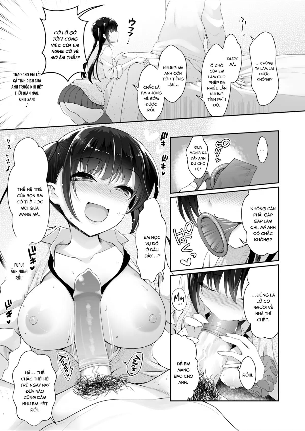 HentaiVN.net - Ảnh 8 - Cúng Tiền Cho Nhỏ Bạn Của Con Em Gái [The Truth Is, I’m Feeding My Sister’s Friend Money] - Chap 1
