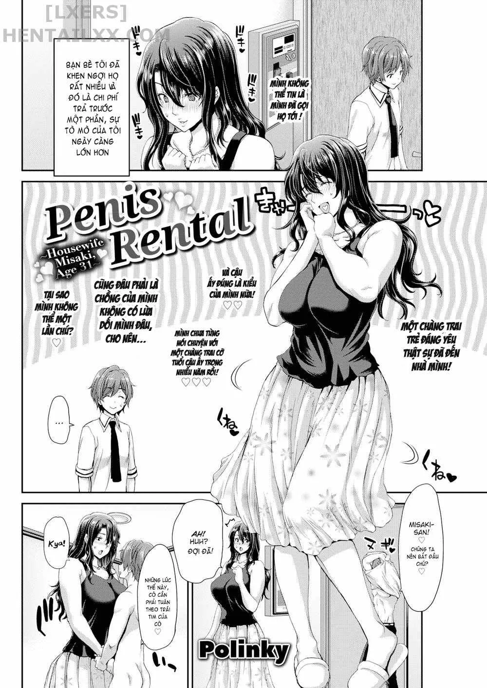 HentaiVN.net - Ảnh 5 - Penis Rental ~Housewife Misaki, Age 31~ [Comic Shitsurakuten 2018-07] - Chap 1