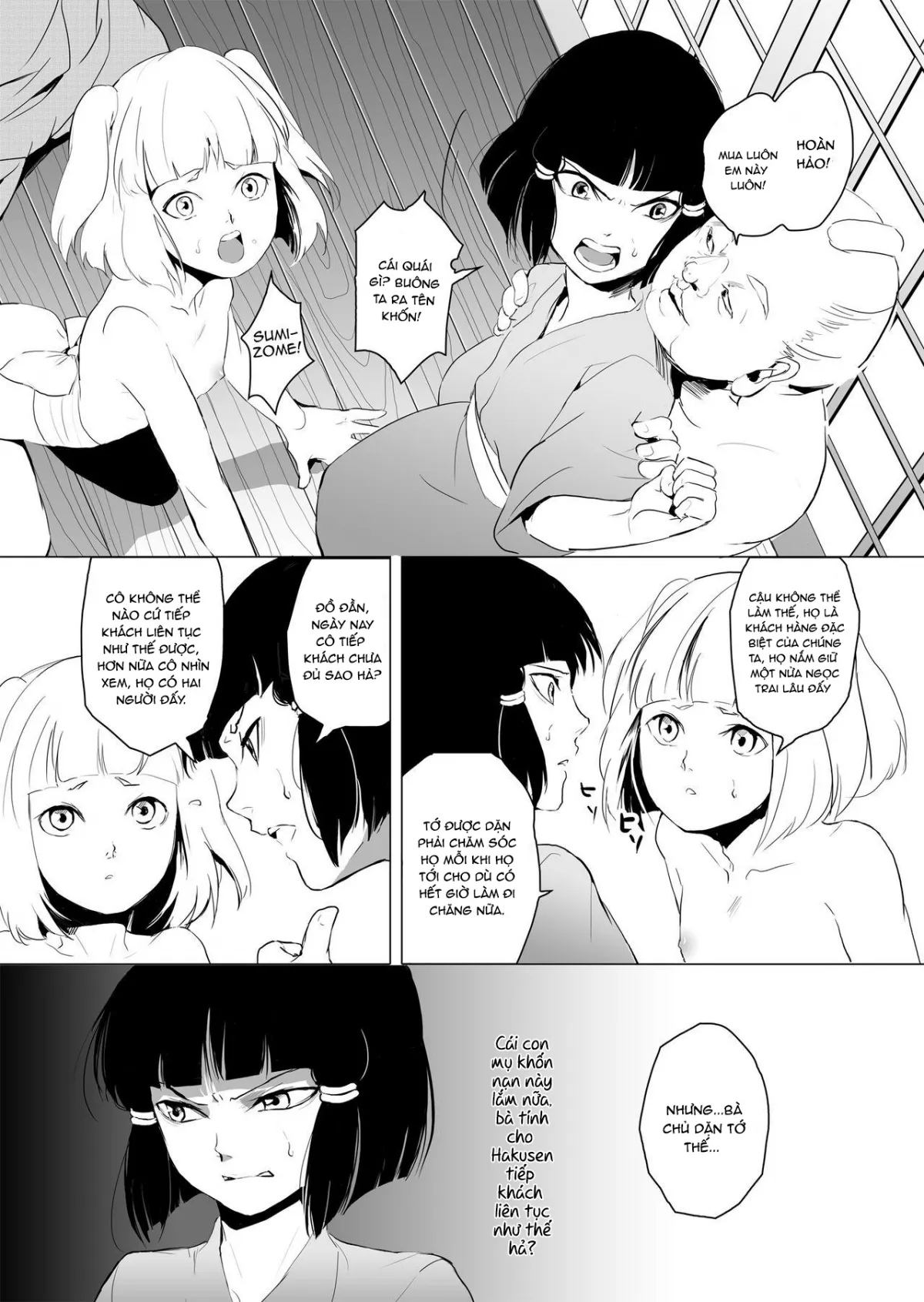 HentaiVN.net - Ảnh 15 - Hakusen to Sumizome - Chap 1