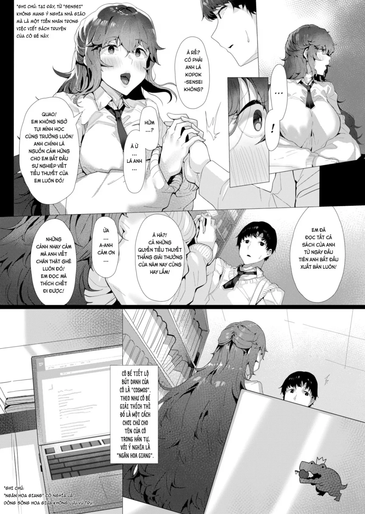 HentaiVN.net - Ảnh 10 - Ngân Hoa Giang Chảy Qua Tim Anh...? [Cosmos - Like a Flower] - Chap 1