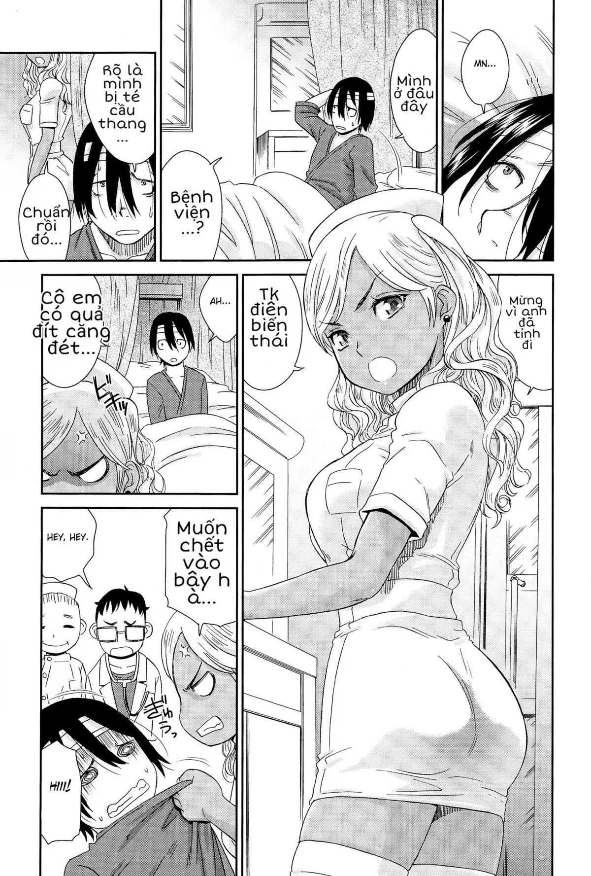 HentaiVN.net - Ảnh 6 - Thằng Điên [Gal Nurse; ぎゃるナーーース!!!!!] - Chap 1