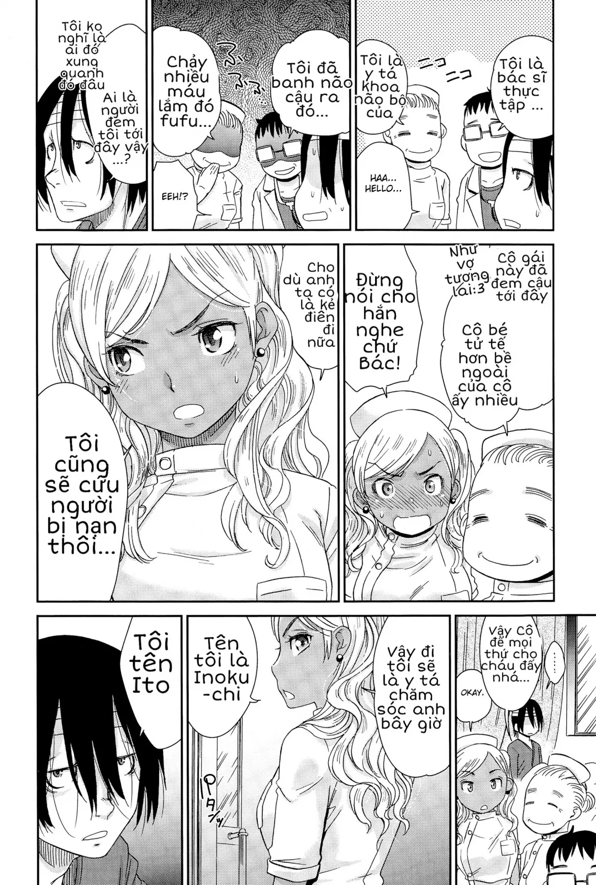 HentaiVN.net - Ảnh 7 - Thằng Điên [Gal Nurse; ぎゃるナーーース!!!!!] - Chap 1