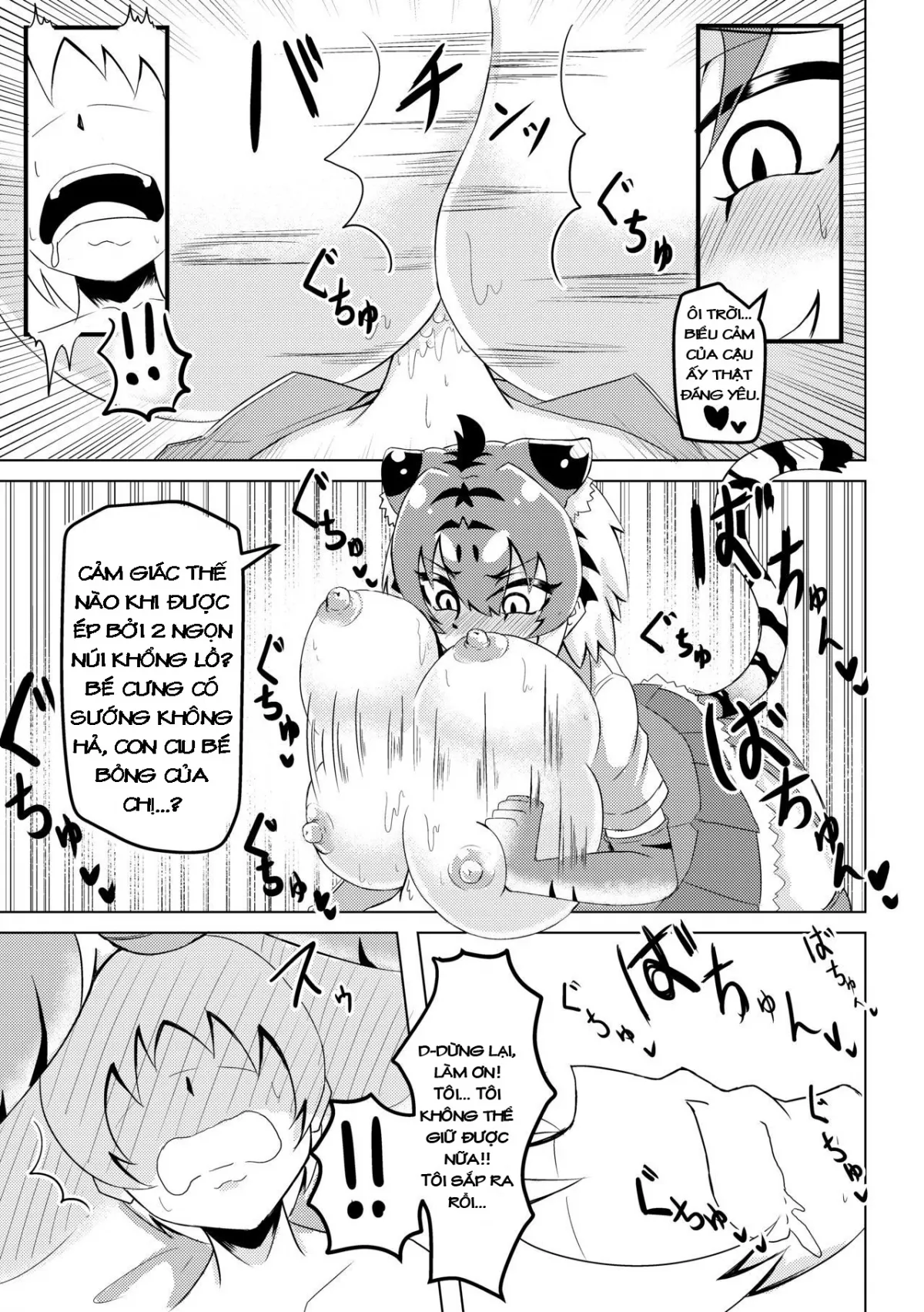HentaiVN.net - Ảnh 11 - 2 nàng hổ CỰC NUỘT. [Nukunuku Friends] - Chap 1