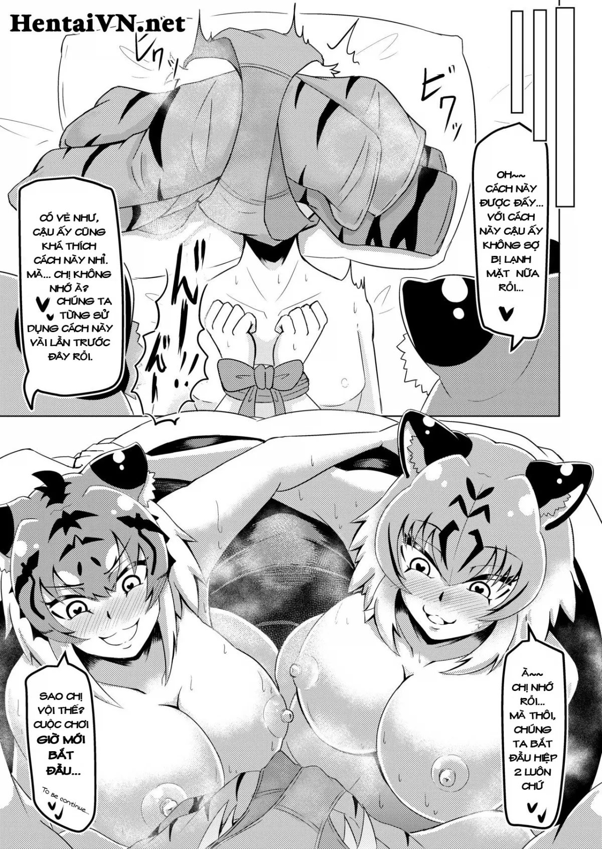 HentaiVN.net - Ảnh 17 - 2 nàng hổ CỰC NUỘT. [Nukunuku Friends] - Chap 1
