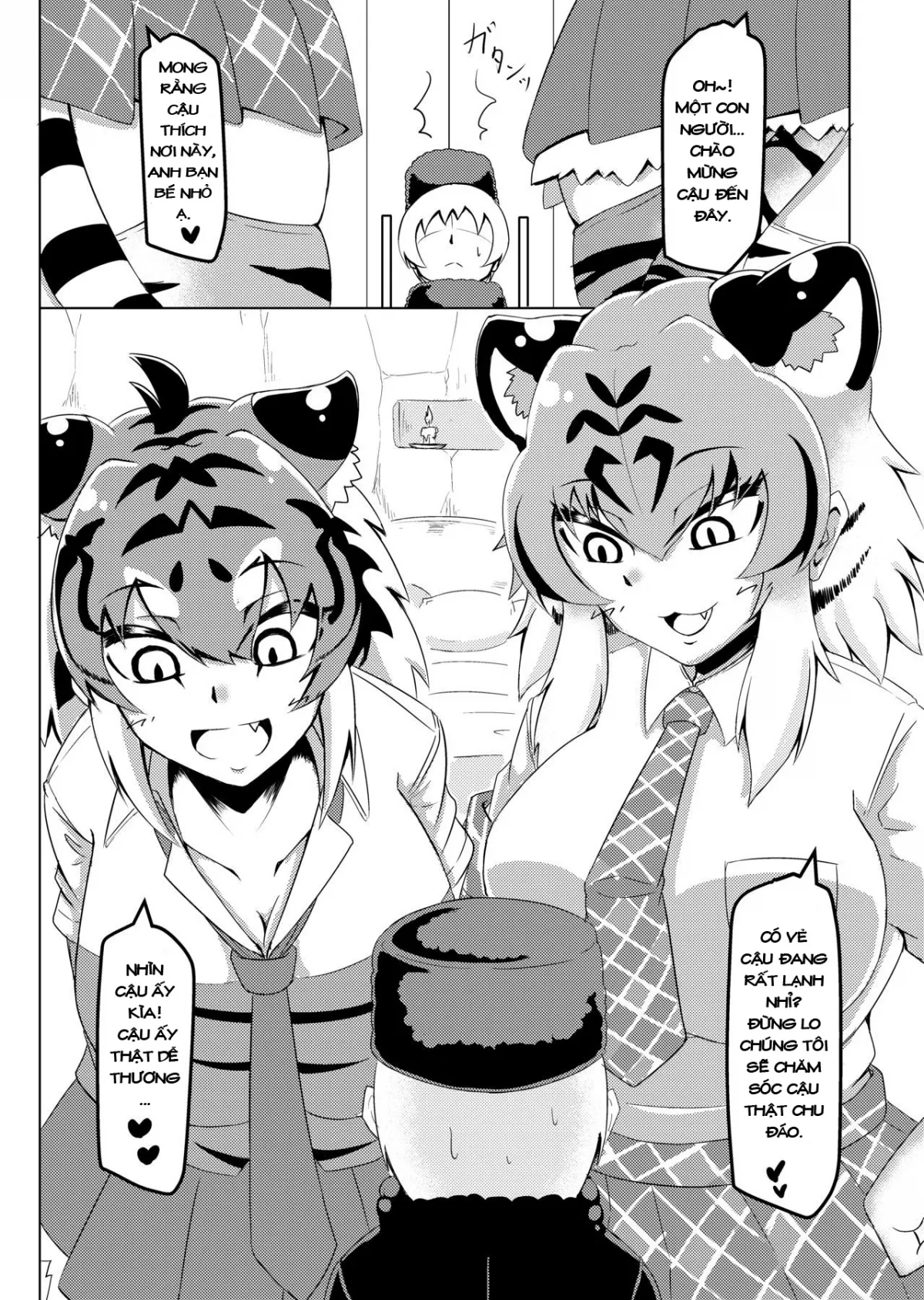 HentaiVN.net - Ảnh 4 - 2 nàng hổ CỰC NUỘT. [Nukunuku Friends] - Chap 1