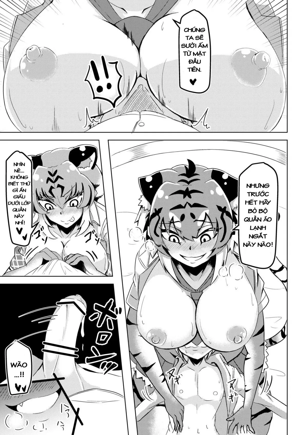 HentaiVN.net - Ảnh 7 - 2 nàng hổ CỰC NUỘT. [Nukunuku Friends] - Chap 1