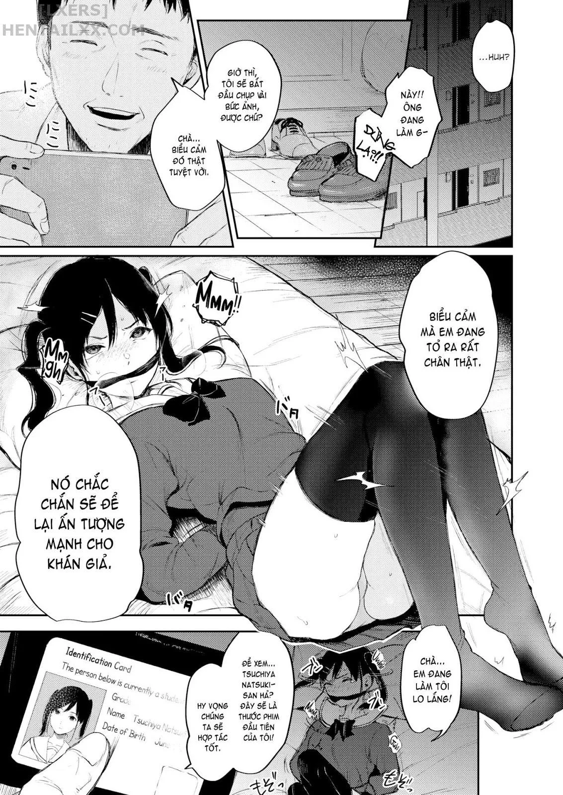 HentaiVN.net - Ảnh 6 - Nữ sinh ăn trộm & ông già [Shoplifting Schoolgirl & The Unrivaled Old Man] - Chap 1