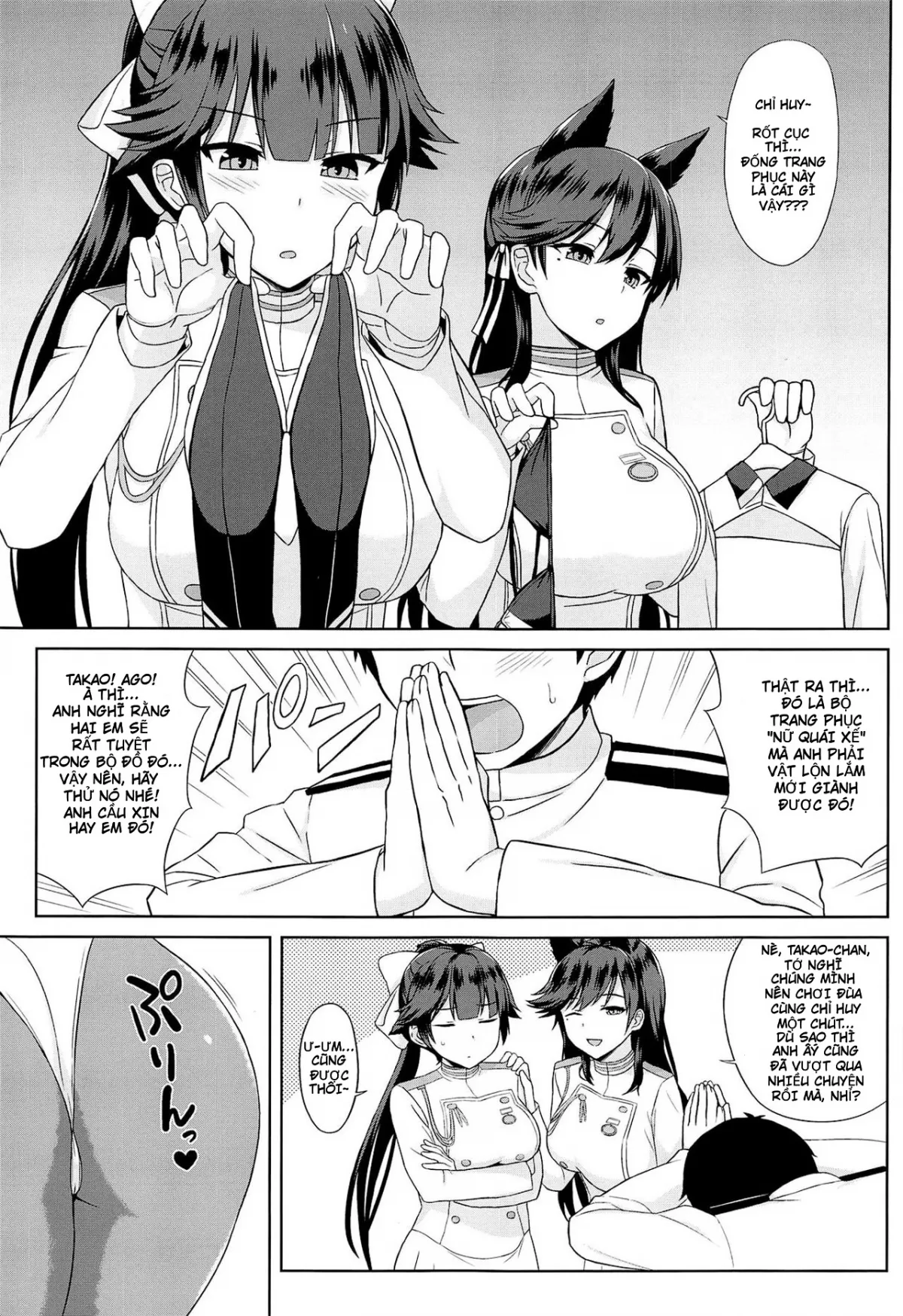 HentaiVN.net - Ảnh 4 - Buổi chụp hình hứng tình của Atago và Takao (Azur Lane) [Takao to Atago no Choppiri H na RQ Satsueikai] - Chap 1