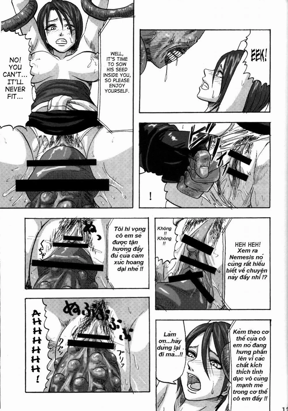 HentaiVN.net - Ảnh 9 - B.O.W And Human Crossbreeding Experiment Report (Resident Evil) - Chap 1