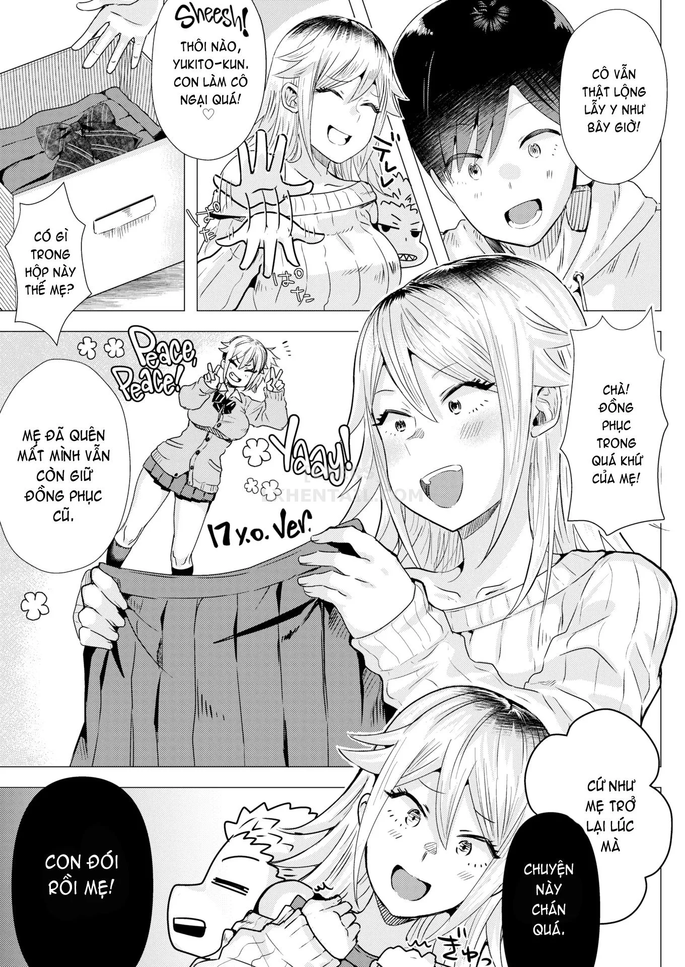 HentaiVN.net - Ảnh 4 - Sudden ♂ Mama Gal - Chap 1