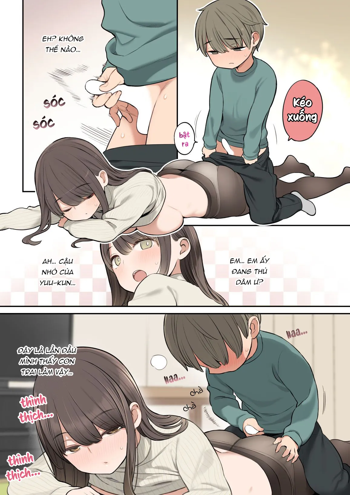 HentaiVN.net - Ảnh 9 - Botsu ni Natta Oneshota Manga [没になったおねショタ漫画] - Chap 1