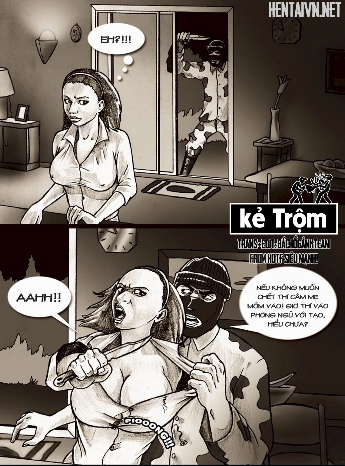 HentaiVN.net - Ảnh 3 - Kẻ Trộm [Nylon Mask] - Chap 1