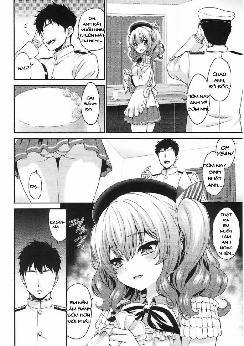 HentaiVN.net - Ảnh 3 - Kashima-chan's nude apron (Kantai Collection) [Kashima-chan no Hadaka Apron] - Chap 1