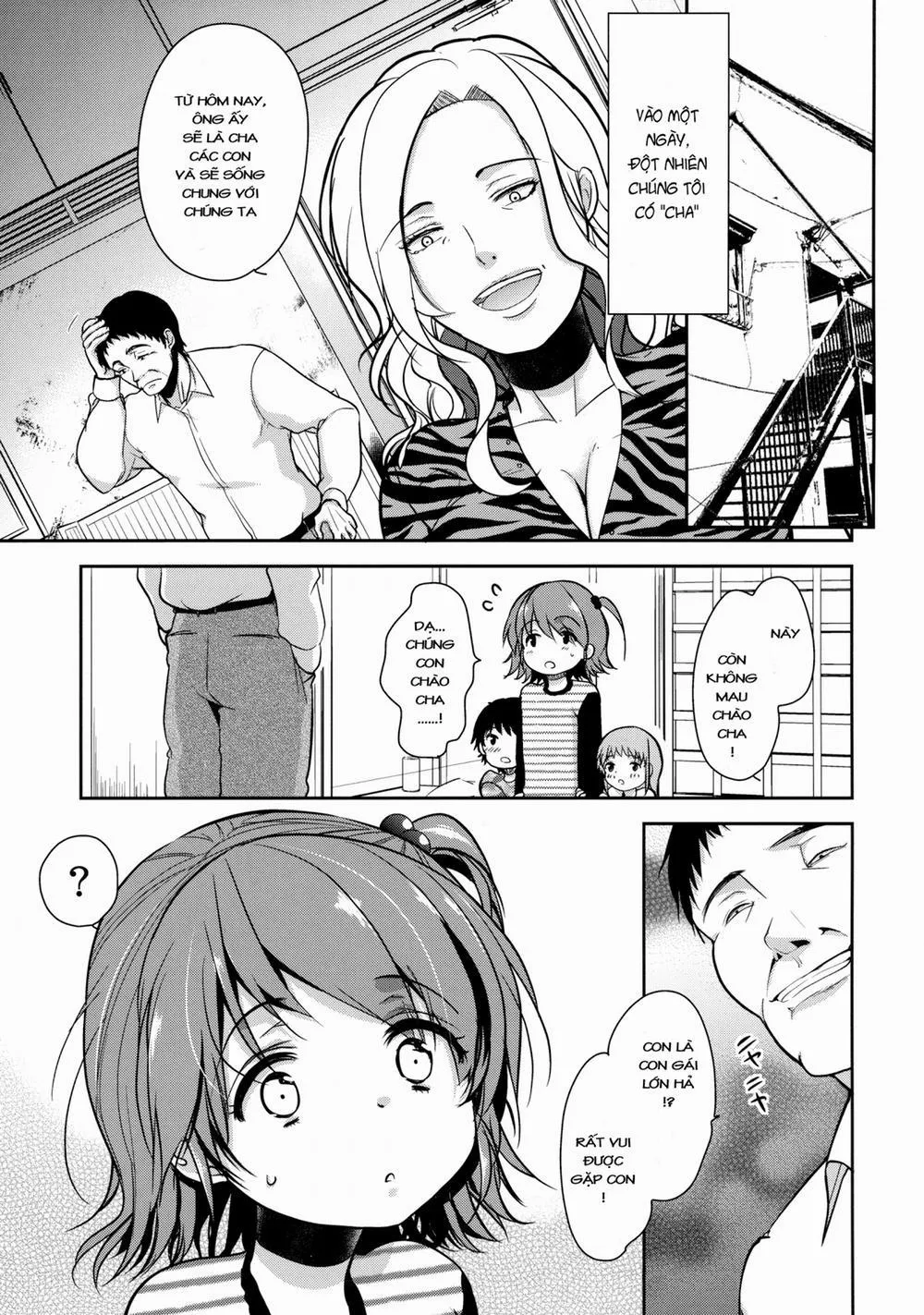 HentaiVN.net - Ảnh 5 - [Loli] Hinkon Lolita DQN Haha to Youfu no Ikenie Hen - Chap 1