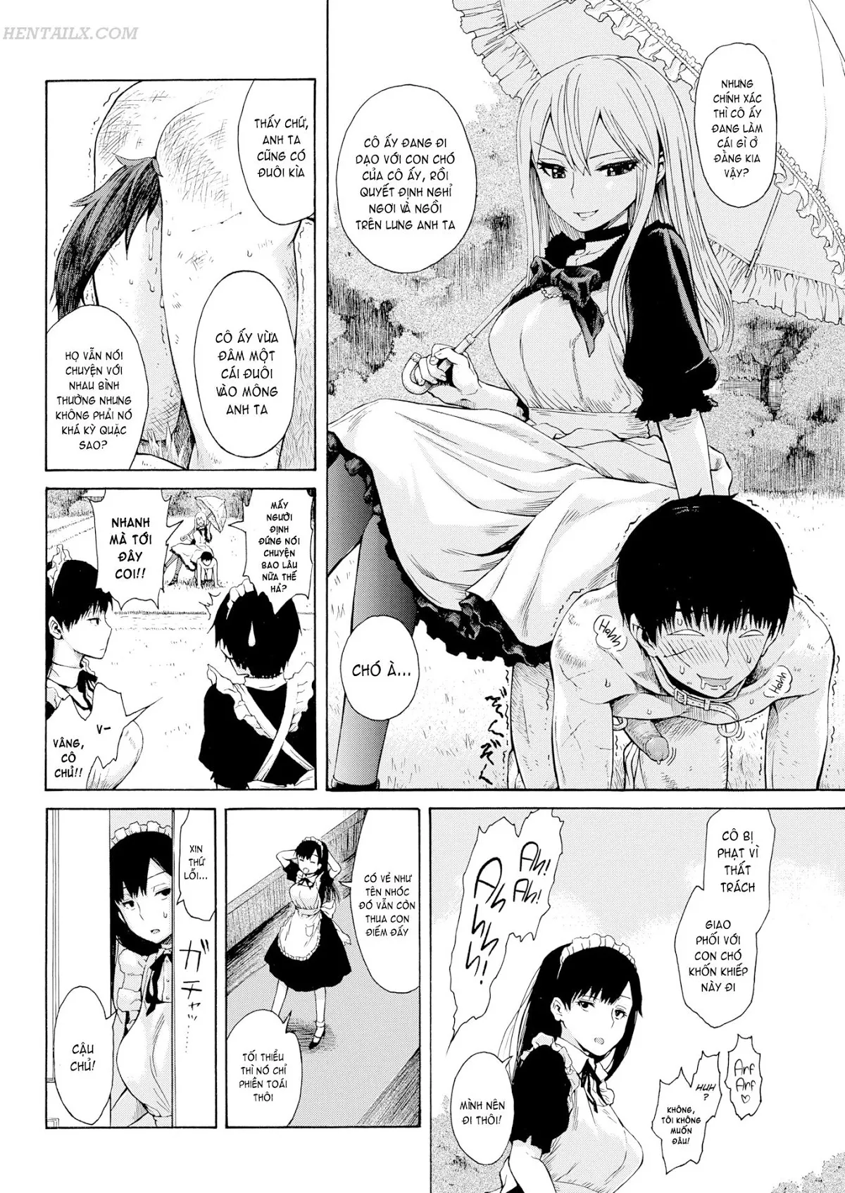 HentaiVN.net - Ảnh 5 - My Master Is a Naughty Brat - Chap 1