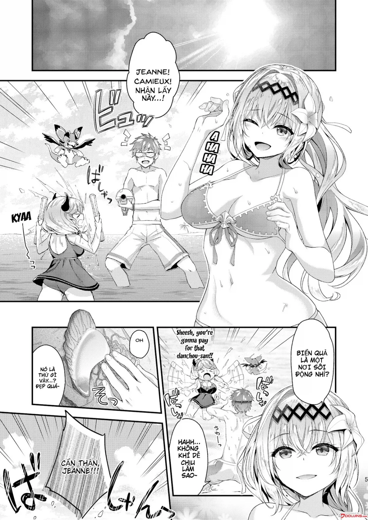 HentaiVN.net - Ảnh 3 - Kỳ nghỉ hè sôi động của Jeanne và Narmaya (Granblue Fantasy) [Narmaya & Jeanne to Dokidoki Summer Vacation] - Chap 1