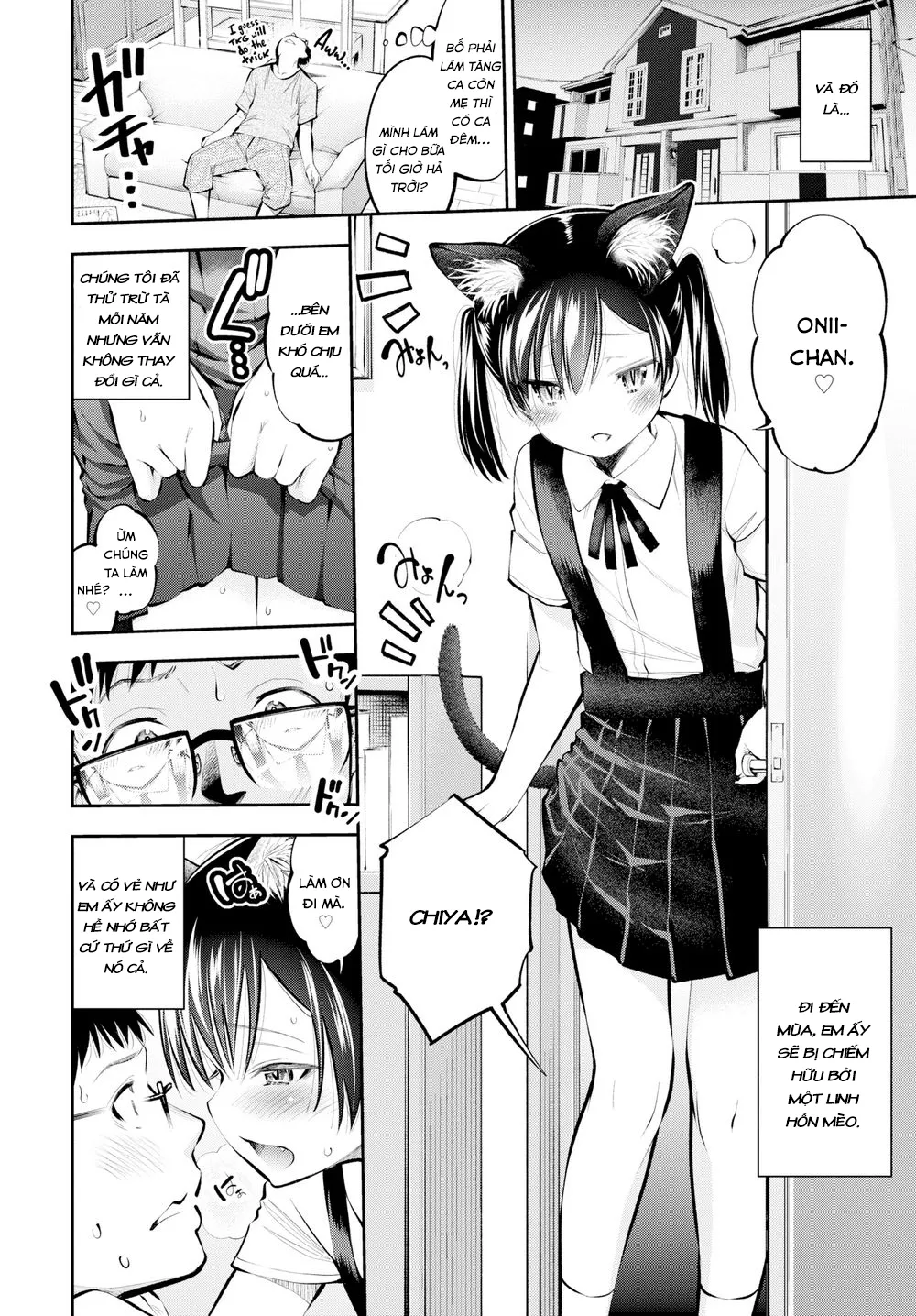 HentaiVN.net - Ảnh 3 - Kỳ Động Dục Của Đứa Em Kế! [Stepsister in Heat!] - Chap 1
