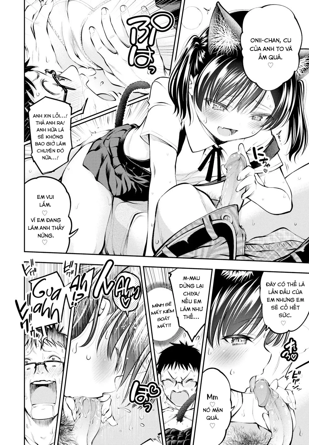 HentaiVN.net - Ảnh 9 - Kỳ Động Dục Của Đứa Em Kế! [Stepsister in Heat!] - Chap 1