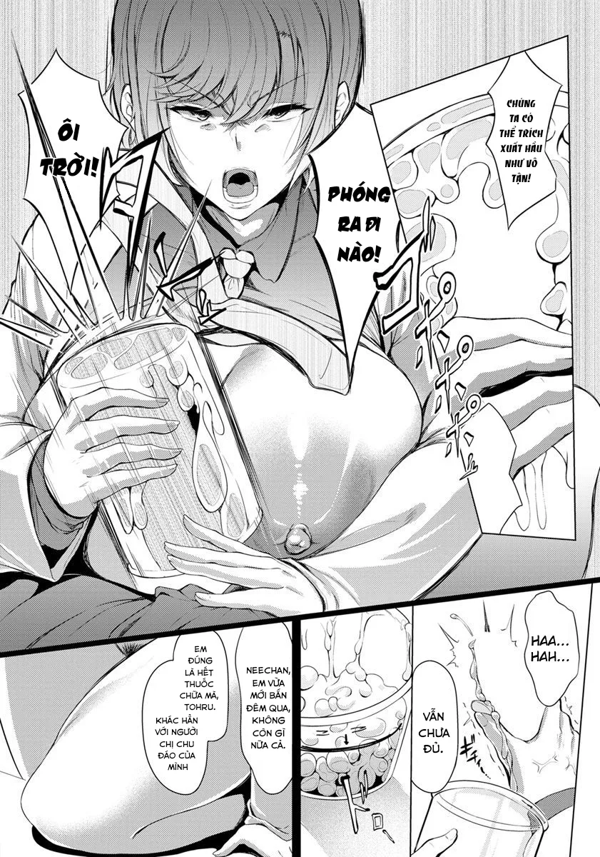 HentaiVN.net - Ảnh 9 - Bà chị nghiên cứu sinh ngầu lòi!! [Kuuruna Ane wa Posokoshi Kenkyuuin!!] - Chap 1