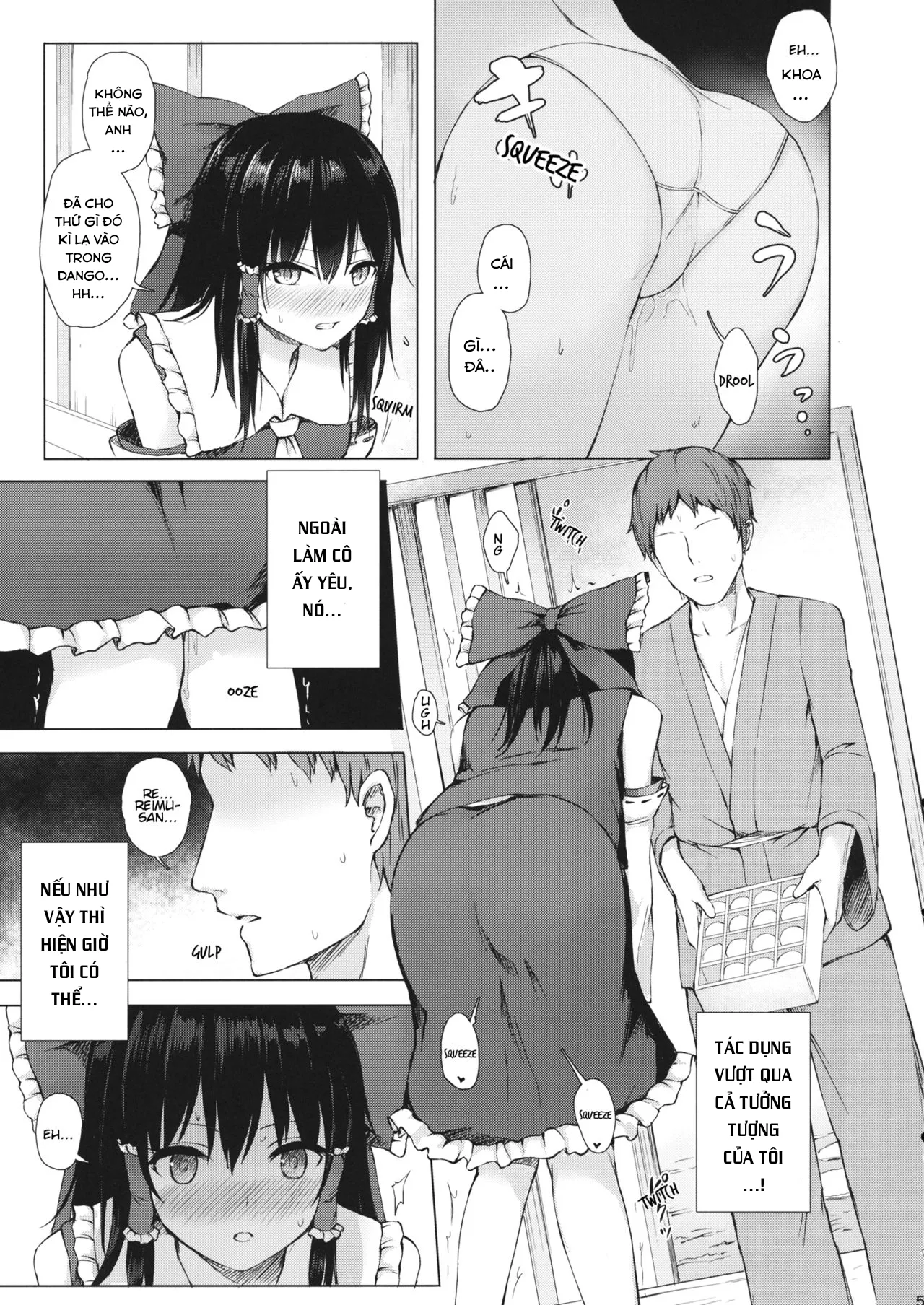 HentaiVN.net - Ảnh 5 - Một cách để Reimu Hakurei yêu bạn. [Hakurei no Miko no Otoshikata; A Way of Making the Hakurei Shrine Maiden Fall For You] - Chap 1