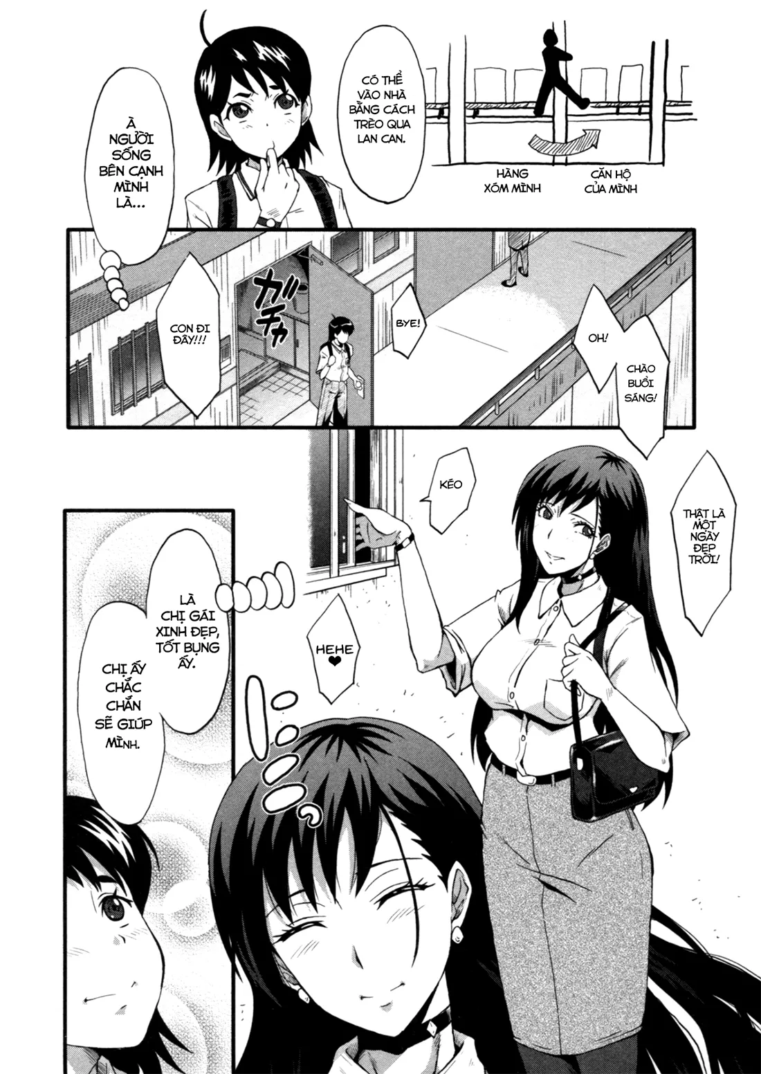 HentaiVN.net - Ảnh 3 - Chị hàng xóm tốt bụng [Tonari No Suteki Na Oneesan] - Chap 1