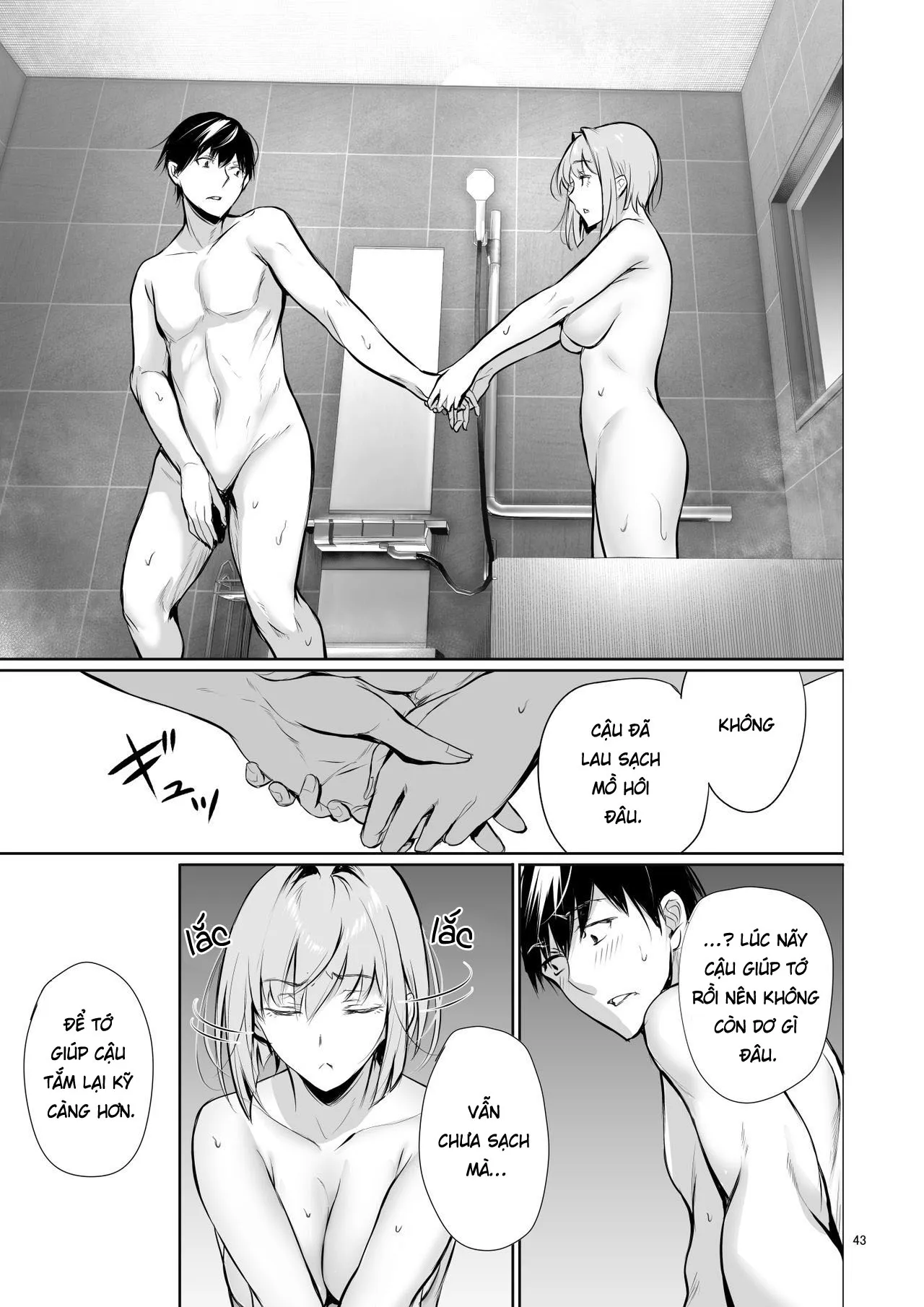 HentaiVN.net - Ảnh 44 - Homestay-chu no Doitsu Musume ga Issho ni Furo ni Haitte Kuru Wake [The Reason Why a German Girl Takes a Bath Together With Me on Her Homestay] - Chap 1