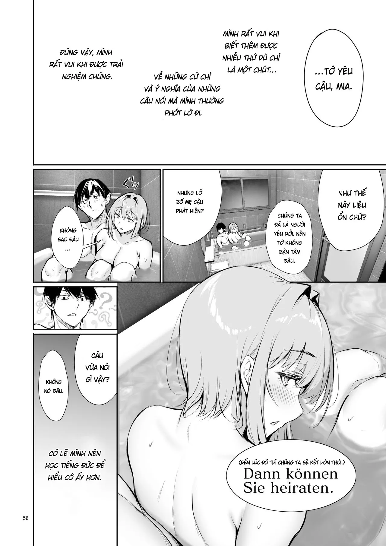 HentaiVN.net - Ảnh 57 - Homestay-chu no Doitsu Musume ga Issho ni Furo ni Haitte Kuru Wake [The Reason Why a German Girl Takes a Bath Together With Me on Her Homestay] - Chap 1
