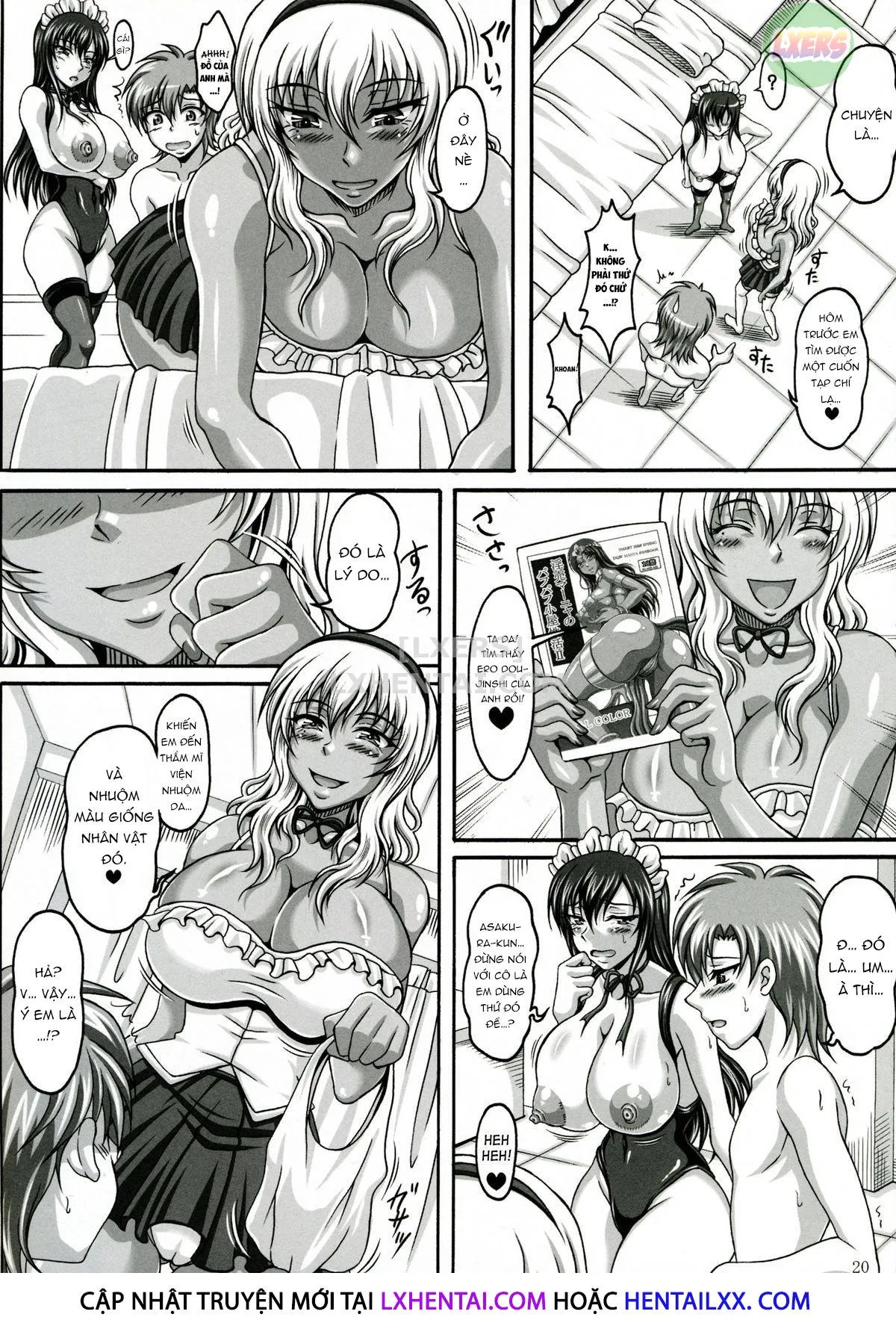 HentaiVN.net - Ảnh 20 - My Personal Big Breasted Masturbation Maid -X2- [Boku Dake No Bakunyuu Ona-Maid -X2-] - Chap 1