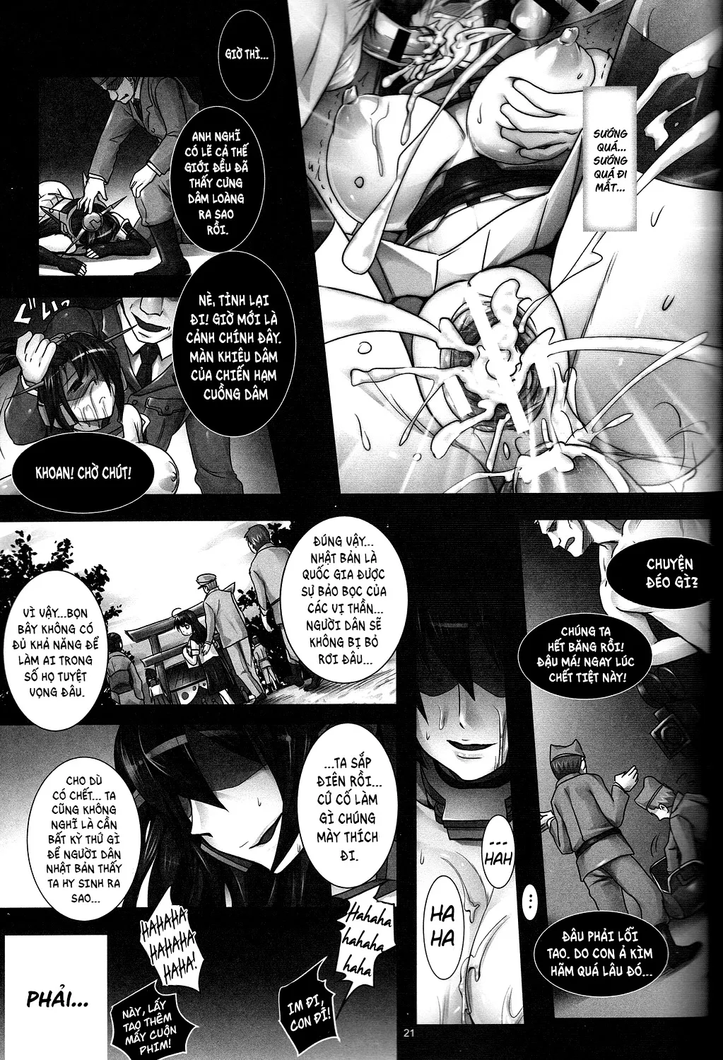 HentaiVN.net - Ảnh 22 - Kết cục của nữ hạm nagato sau khi rơi vào tay lính Mĩ [Senkan Nagato wa Beitei ni Sesshuu sareri ; Battleship Nagato confiscated by the US.] - Chap 1