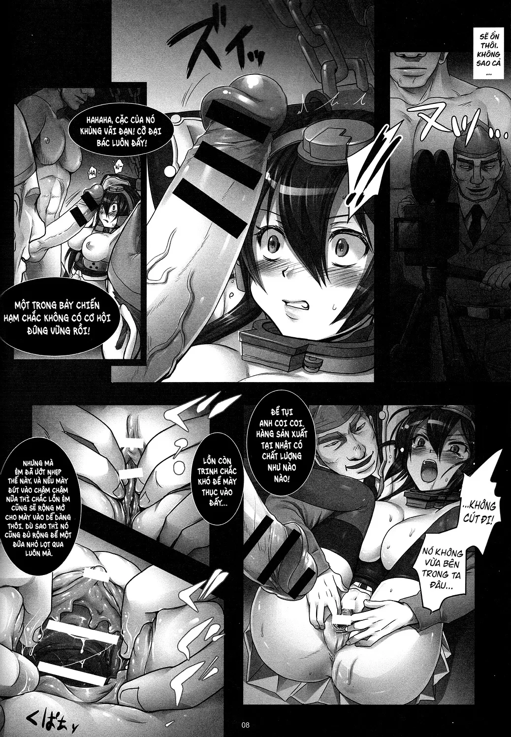 HentaiVN.net - Ảnh 9 - Kết cục của nữ hạm nagato sau khi rơi vào tay lính Mĩ [Senkan Nagato wa Beitei ni Sesshuu sareri ; Battleship Nagato confiscated by the US.] - Chap 1